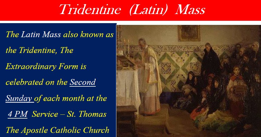 Latin Mass 2020 Latin Mass at St. Thomas
